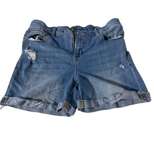 Gap Kids 1969 Distressed Denim Jean Shorts Girls Size 18 Plus‎